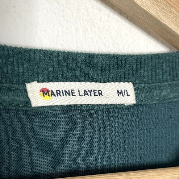 Marine Layer  Double Knit Stripe Men's  Henley Shirt Size L‎ - Picture 5 of 6